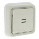 Кнопочный выключатель с подсветкой с нормально-открытым и нормально-закрытым контактами 10А Legrand Plexo IP55 белый