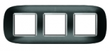 Axolute декоративные накладки в форме эллипса, метализированные, цвет темный металлик, на 2+2+2 моду