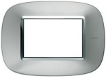 Axolute декоративные накладки в форме эллипса, металлизированные, цвет зеркальный алюминий, на 3 мод