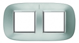 Axolute декоративные накладки в форме эллипса, метализированные, цвет зеркальный алюминий, на 2+2 мо