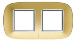 Axolute декоративные накладки в форме эллипса, глянцевые, цвет матовое золото, на 2+2 модуля