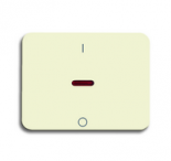 Клавиша для механизма 1-клавишного выключателя/переключателя/кнопки, с красной линзой, с маркировкой