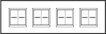 Axolute декоративные накладки прямоугольной формы, горизонтальные, White, цвет белый, на 2+2+2+2 мод