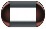 LivingLight Рамка овальная, 4 модуля, цвет Бордовый