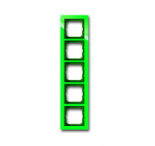 Рамка 5-постовая, серия axcent, цвет зелёный