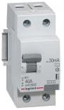 Автоматический выключатель дифференциального тока (диффавтомат) Legrand RX3 30мА 25А 1-полюс + нейтраль, AC