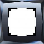 Рамка стеклянная на 1 пост Werkel Diamant (черная)