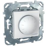 Светорегулятор (диммер) электронный (от +5 до +35 градусов) поворотный Schneider Electric Unica белый