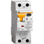 Автоматический однополюсный выключатель дифференциального тока IEK АВДТ32 С50 A100