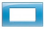 LivingLight Рамка прямоугольная, 4 модуля, цвет Голубой