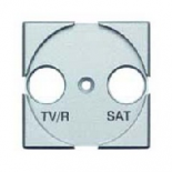 Axolute Лицевая панель для розеток TV/FM + SAT, цвет алюминий