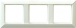 Рамка 3-кратная для вертикальной и горизонтальной установки; белая