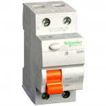 Выключатель дифференциальный двухполюсный (УЗО) Schneider Electric ВД63 40А AC30