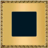 Рамка на 1 пост, TOLEDO, гор/верт. цвет real gold