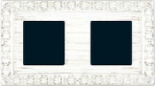 Рамка на 2 поста, SAN SEBASTIAN PROVENCE, гор./верт, цвет white decape